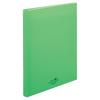 LIHIT LAB File Clear Book, Replaceable, A4, 30 Holes, 15 Pockets, Yellow-green, N5016-6