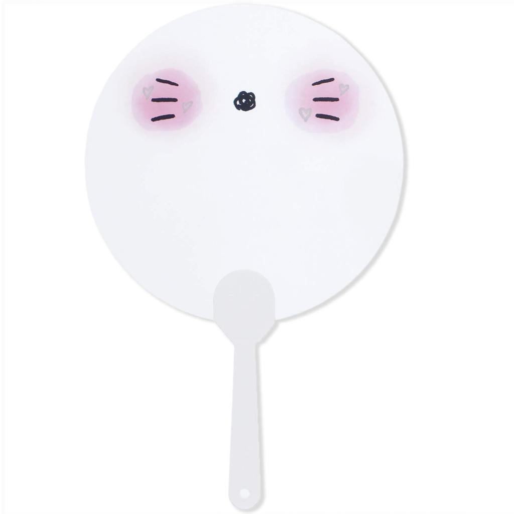 Shikoku Talking Transparent Cat Made in x Fan, Design, Japan, Approx. 15.5cm 24.7cm, US43-1