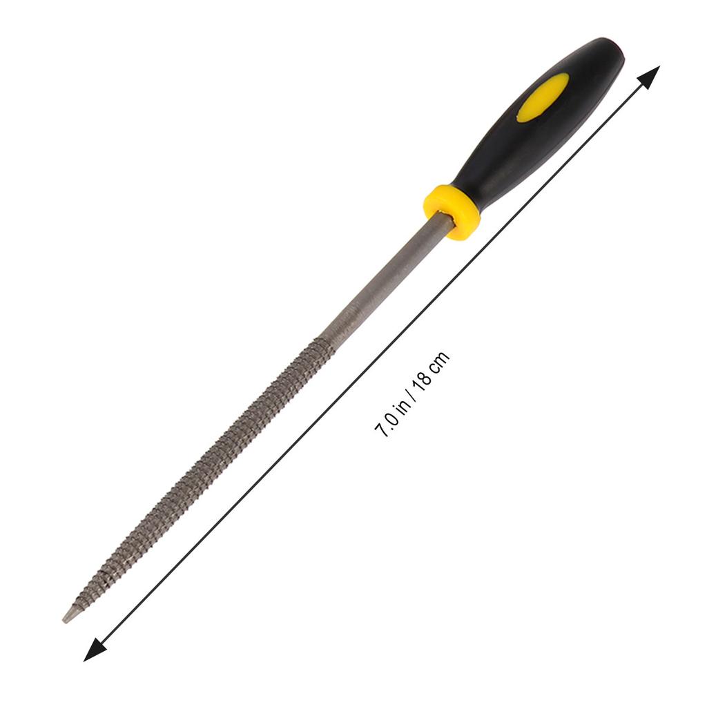 6Pcs Mini File Set Wood Rasp 180x5mm Anti-Skid Comfortable Handle Rough Shaping Wood Metal Plastic Rasp Tool