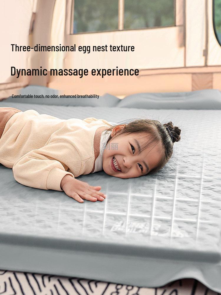 Portable Inflatable Camping Mattress for Single or Double Use