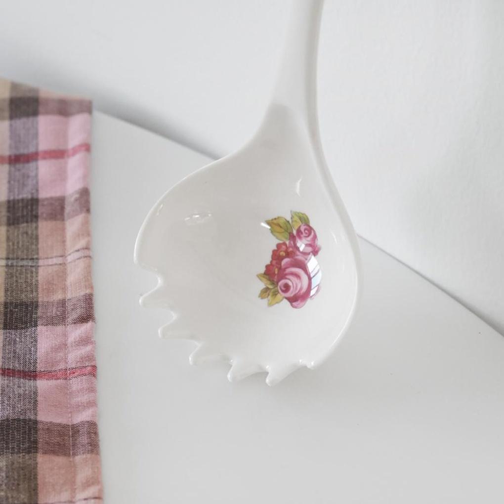 Vintage Blume Melamin Kochgeschirr Nudelsuppe Löffel
