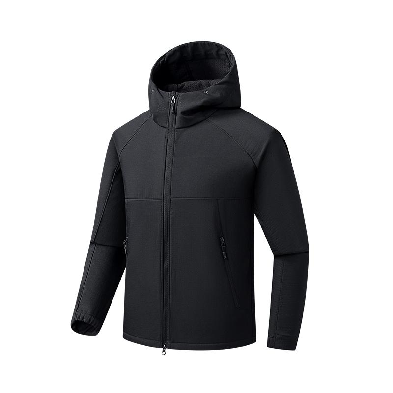 Outdoor Sports Mountaineering Clothing Soft Shell Hooded Windbreaker Jacket Plus Fleece Jacket