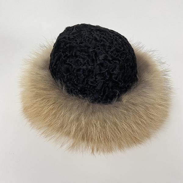 Fluffy Winter Fur Hats Women Warm Furry Outdoor Real Fur Fedora Caps Thick Bucket Snow Dome Hat
