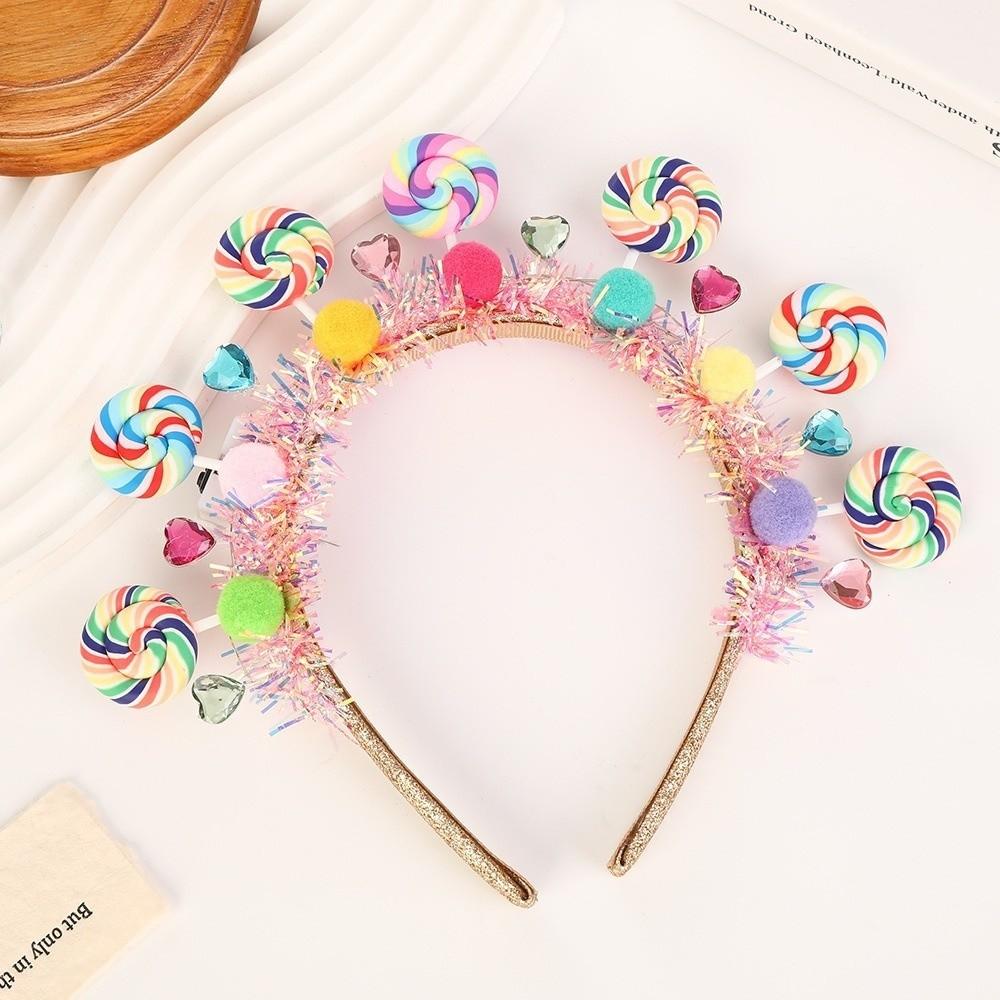 Mode Cartoon Lutscher Haarband Süß Interessant Haarreif Süßigkeiten Prinzessin Haarband Mädchen