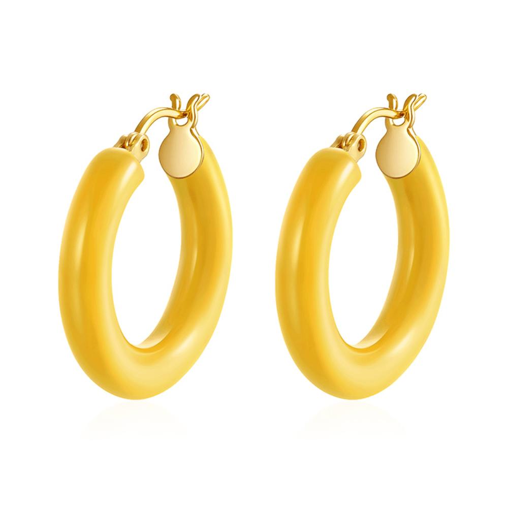 Gold European and American Exaggerated Large Earrings Women's New Trendy High-end Fashion Earrings Earrings
