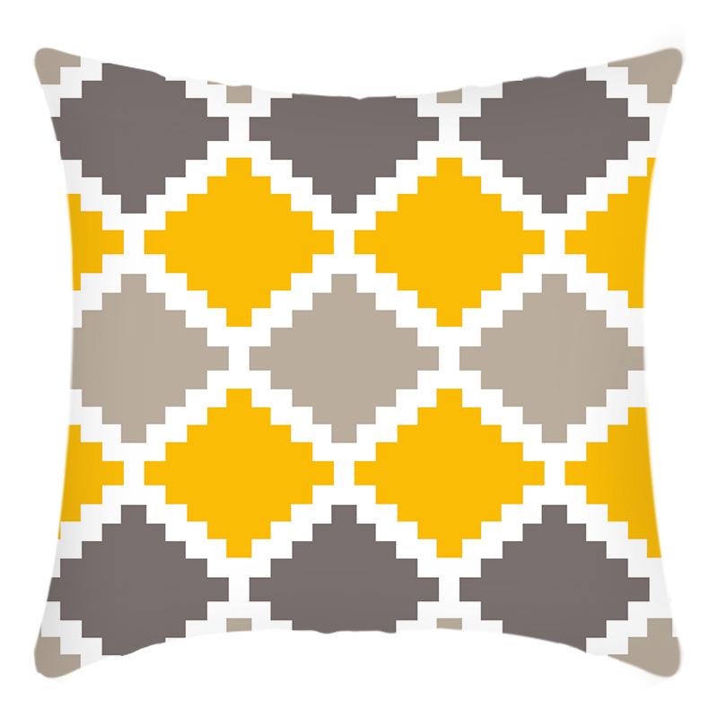 

New Pillowcase Geometric Letter Printing Pillowcase Square Print Pillowcase Home Sofa 45 * 45Cm pillowcase