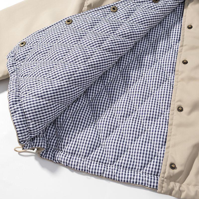 Zbzr Autumn New Women Clothes Western Style Fashion Casual All-matching Double-sided Wear Hood Cotton-Padded Coat Outerwear-