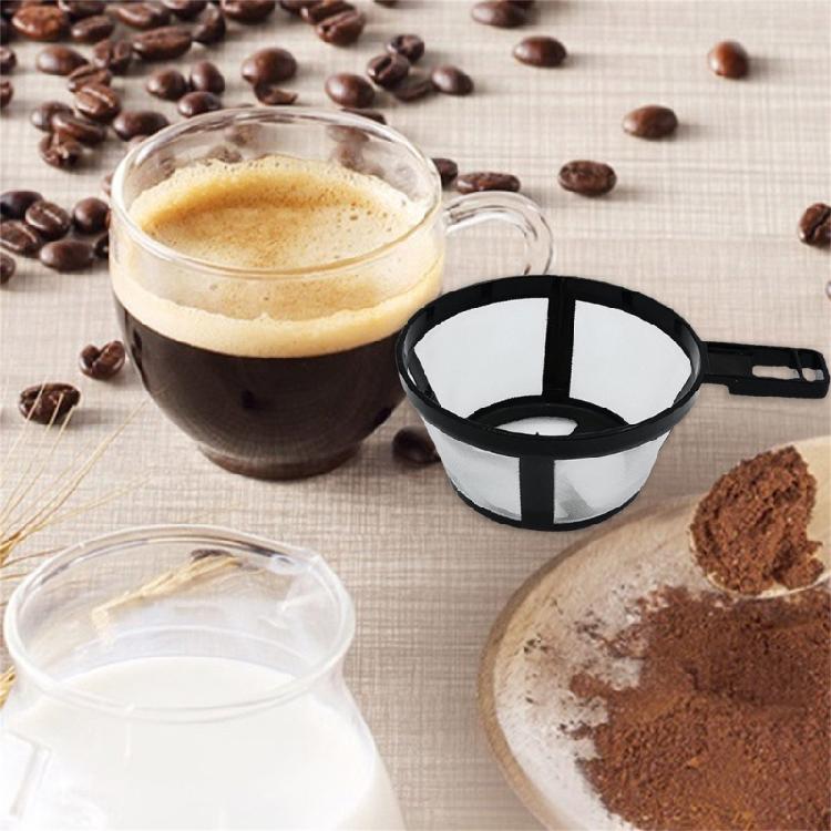 6 Stück Elegante Nylon-Kaffeefilter Wiederverwendbar und Einfach zu Verwenden für Kaffeemaschine und Aufgüsse Ideal für den Täglichen Gebrauch