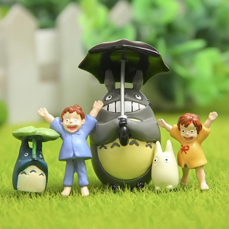 Totoro Umbrella Cute Blowing Horn Cat Pajama Girl Mini Model For Gardening Decor
