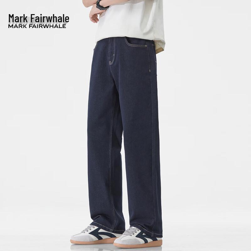 

Мужские джинсы Mark Fairwhale 2025 Осень/Зима в стиле хай-стрит, свободного прямого кроя 38