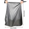 50pcs Thick Garbage Bags Flat Top Design Trash Can Liners Large Trash Bags  Picnic