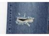 2025 Spring Women's High-Waist Ripped Denim Jeans: European & American Style