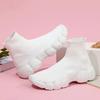 Elastic Socks Shoes Slip-on Casual Sneakers Women Walking Shoes Men High-top Leisure Shoes Knitted Platform Footwear Breathable