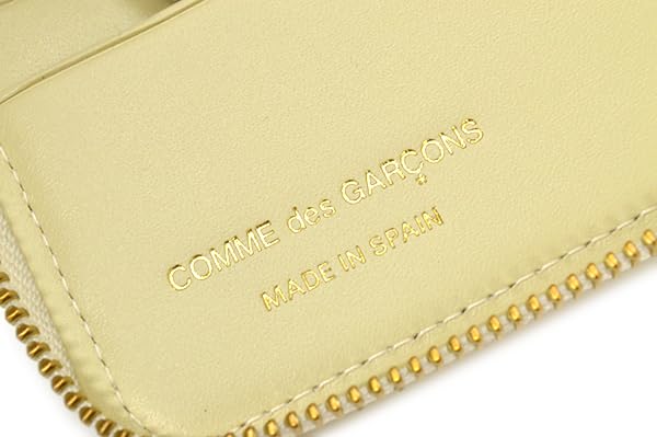 des Round zipper bifold wallet leather EMBOSSED ecg23s010 SA210E WHITE [COMME GARÇONS] Off-white