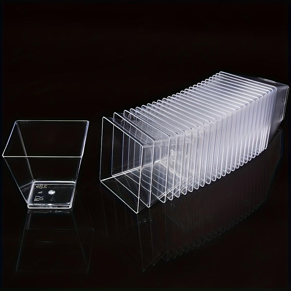 50 buc Cupe pentru Mousse: Lingură de desert și ceașcă, potrivite pentru zile de naștere, nunți și petreceri festive - Numai spălare manuală