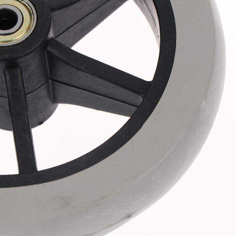 6 Inch Rubber Wheels Smooth Flexible Heavy Duty Wheelchair Front Castor Solid Shopping Cart Wheel Wheelchair Replacement