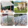 Transparent Rainproof Cloth Cold Proof Windproof Plastic Tarpaulin Multi Functional Protective Cover Suitable for Gardens Terraces Outdoor Adventures