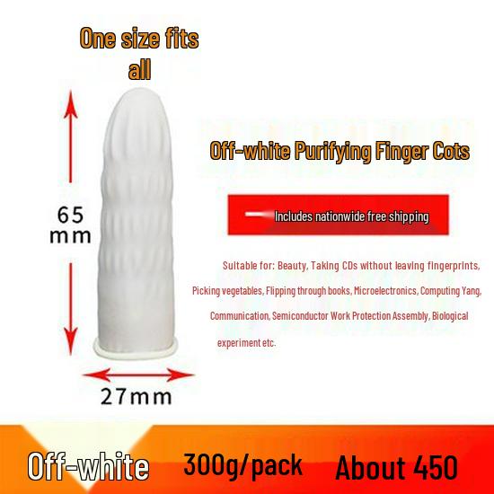 Latex Disposable Finger Cots - Waterproof, Anti-static, Powder-Free Protection for Hands with Free Shipping