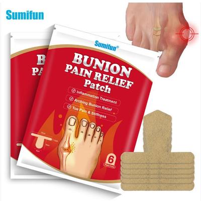 2023 6Pcs/Bag New Degign Toe Ankle Joint Bursitis  Relax Muscle Joint Pain Patch Plaster Neck Pain Relief Sticker for Women Men Health Care