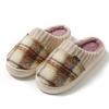 Autumn and winter couple thick-soled non-slip cotton slippers women and men's new indoor home heating plush home shoes
