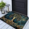 Retro Tree of Life 2D Printed Door Mat Living Room Bedroom Entrance Carpet Indoor Decorative Carpet