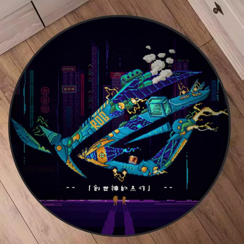 Alfombrilla de Suelo para Gaming Duradera Inspirada en ROG para Uso en Oficina y Silla Alfombra con Diseño Pashia Alfombra Suave Perfecta para Entusiastas del Gaming