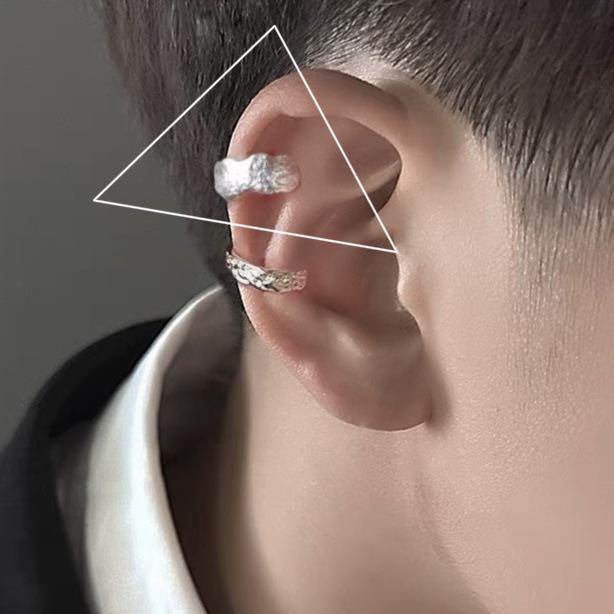 Painless Men's Ear Cuff: Vintage Chic, Niche Design, No Piercing Required