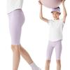 Girls' Summer Ice Silk Quick-Dry Breathable Tennis Yoga Mid-Length Shorts