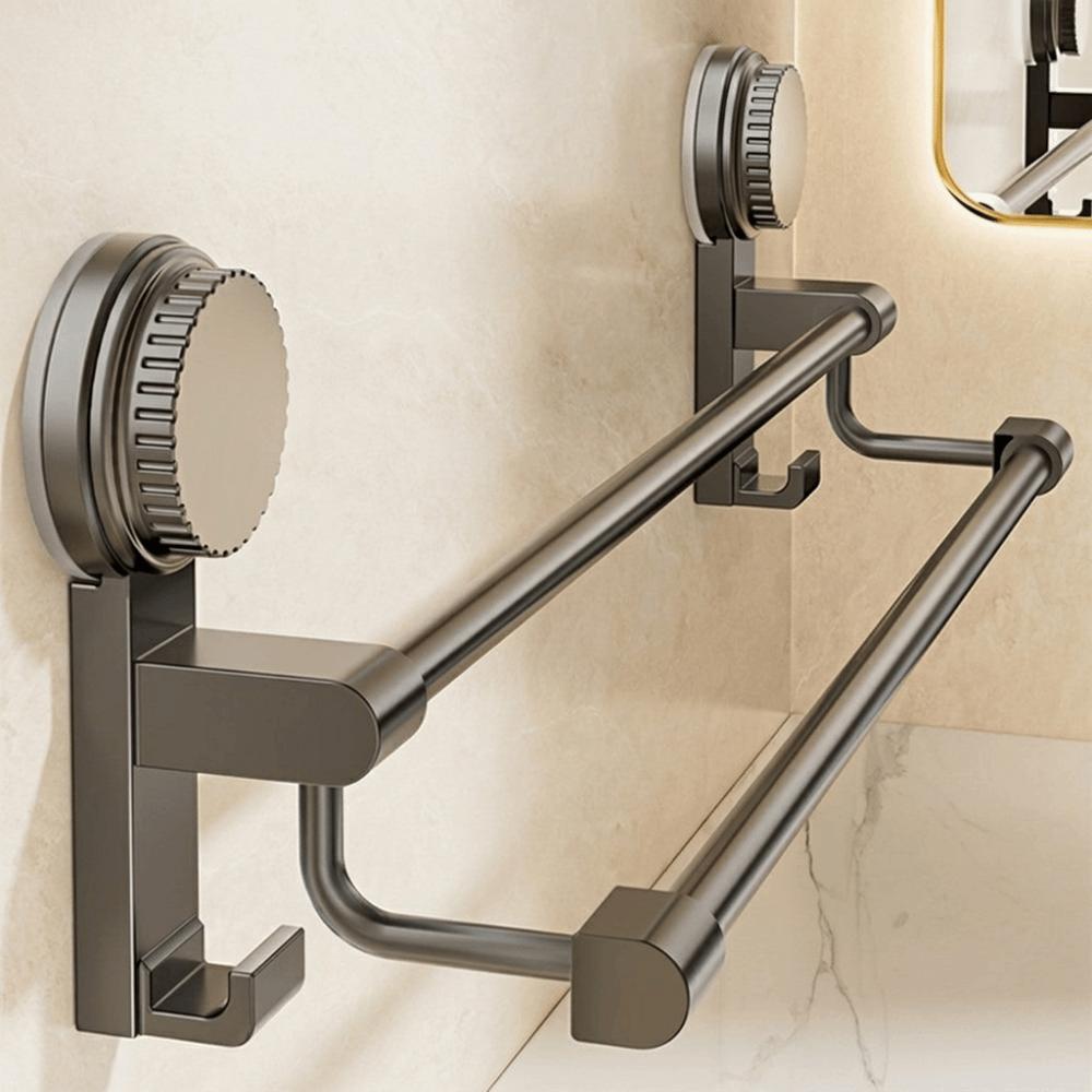 Wall-Mounted Towel Holder No-Drill Towel Bar Bathroom Accessories Towel Storage Rack Bathroom