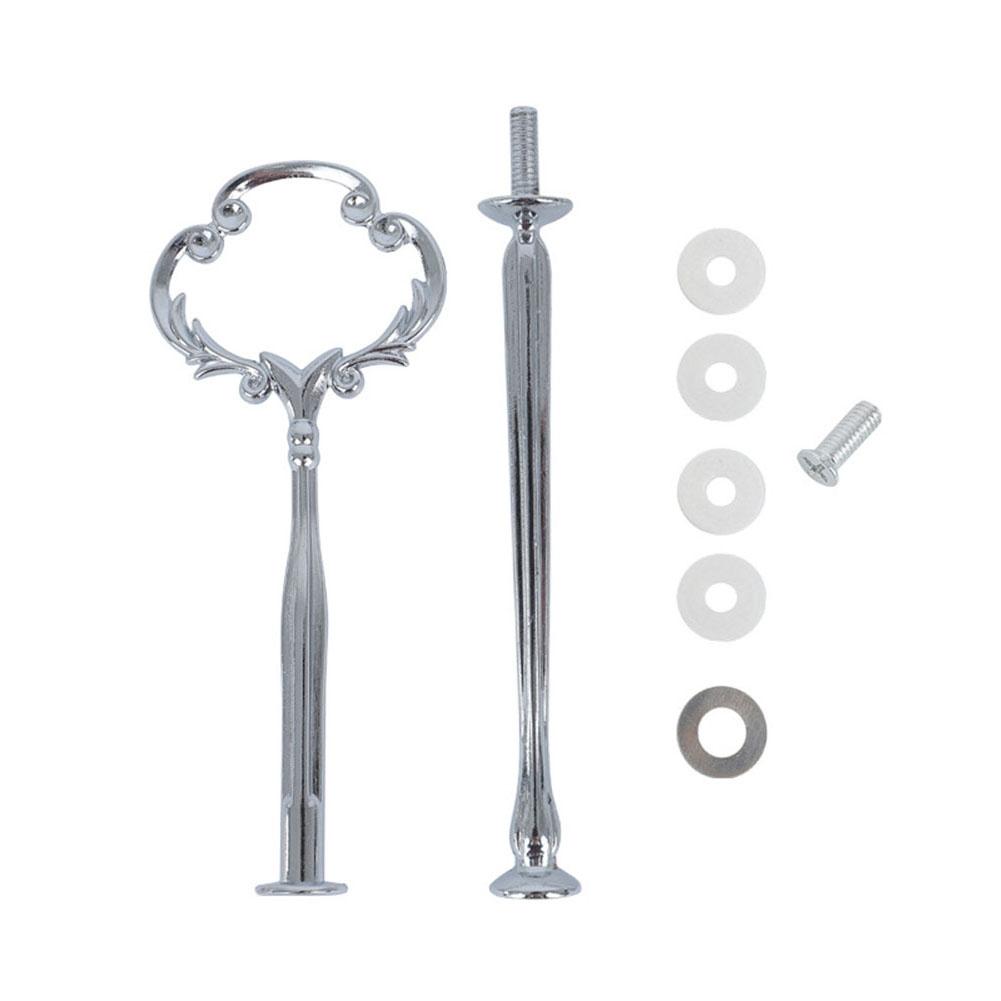 1pcs Cake Plate Stand European Style Silver Detachable