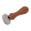 Coffee Tamper 30mm Stainless Steel Coffee Ground Press Tool with Wooden Handle for Cafe Home