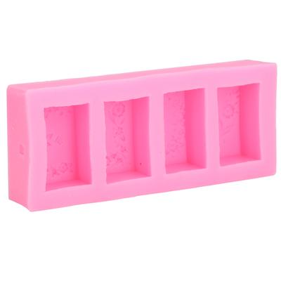 Silikonform Vier Blumen Cane Silikon Seife Fondant Kuchen Gelee Pudding Form Dekoration