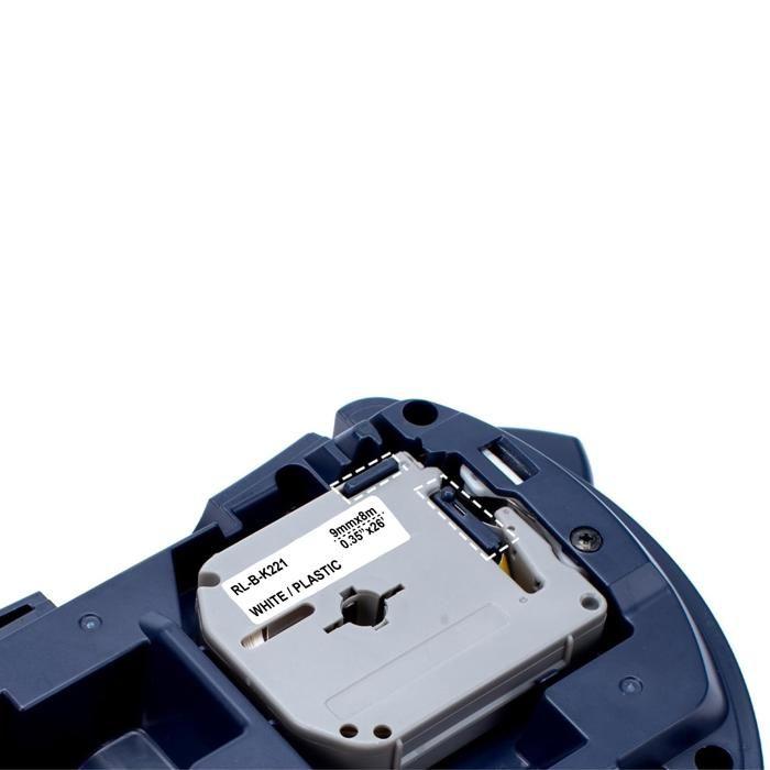 Etiquettes Blanc - Phonillico® - MK221 - Ruban 9mm - 8m - Compatible Brother P-touch