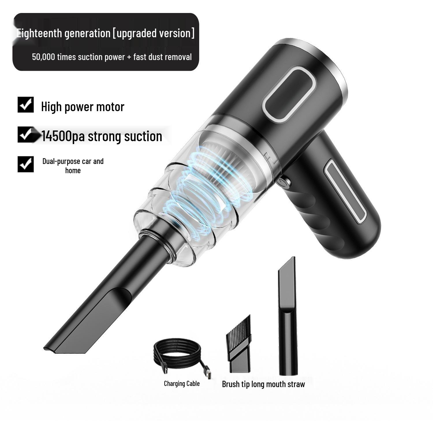 Wireless Dual-Use Car Vacuum Cleaner - Portable, Powerful, Handheld for Car & Home