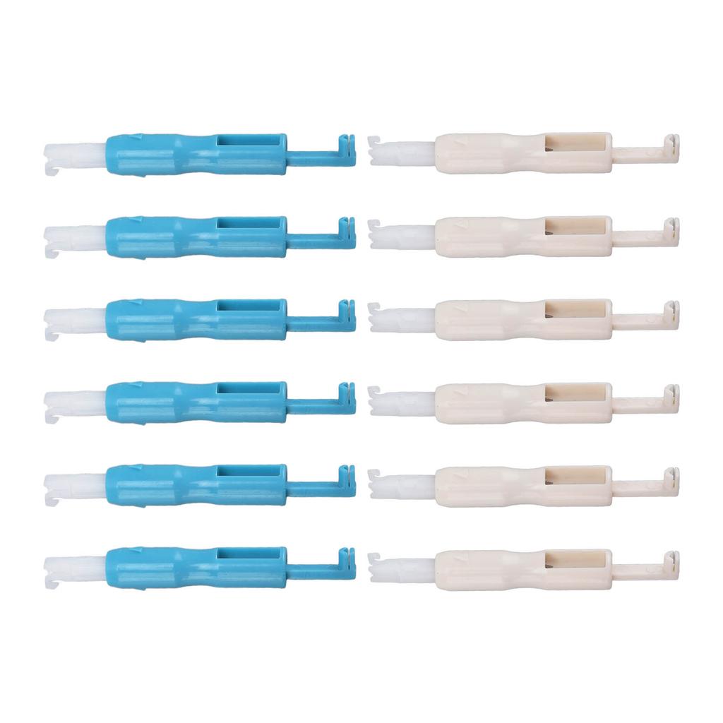 12Pcs Needle Threader Quick Thread Change Safe Durable Multifunctional Needle Inserter for Sewing Machine