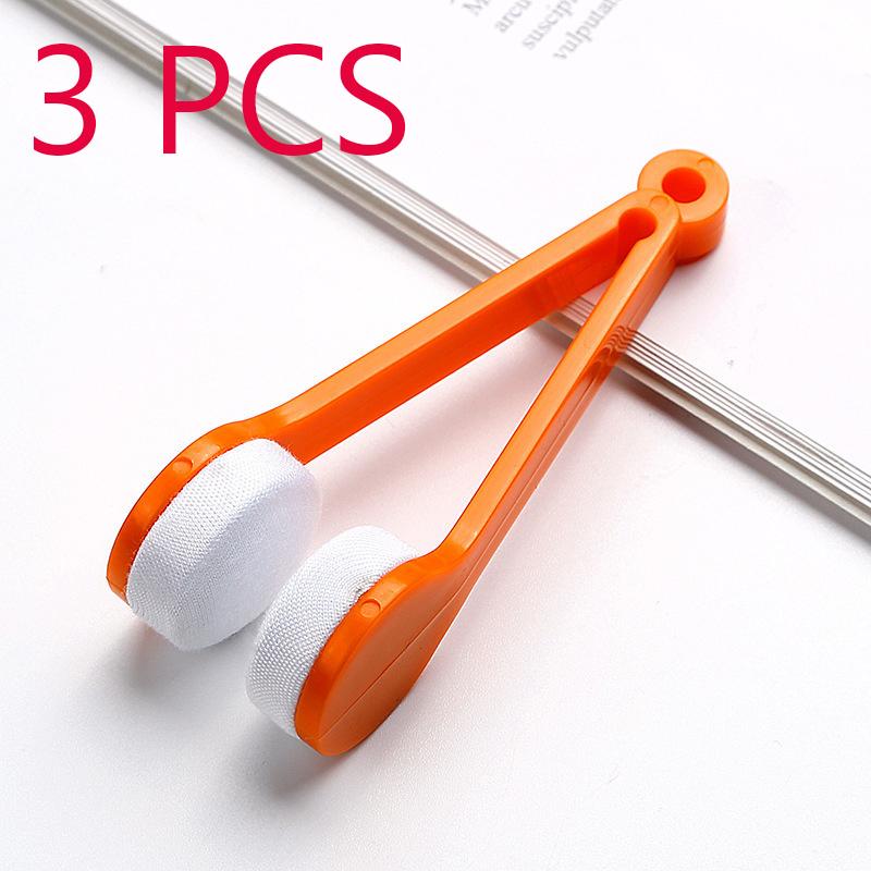 Practical Portable Glasses Cleaning Rub Eyeglass Sunglasses Spectacles Microfiber Cleaner Brushes Wiping Tools Mini
