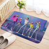 Kpop D-demon Hunters Floor Mat Rectangle Anti-slip Home Soft Badmat Front Door Indoor Outdoor Mat Welcome Doormat