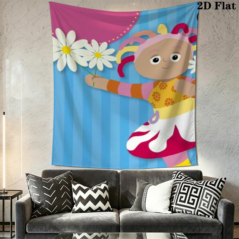 In The Night Garden Wall Tapestry Aesthetic Wall Hanging Printed Fabric Blanket Decorative Tapestries for Bedroom Living Room Home Decor