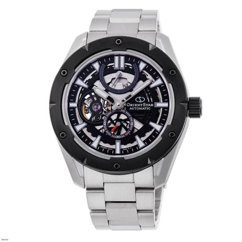

Чоловічий автоматичний годинник Orient Star RK-AV0A01B, Авангардний скелетон, Механічний, Зроблено в Японії, з 2-річною гарантією виробника, Відкрите серце, Чорний