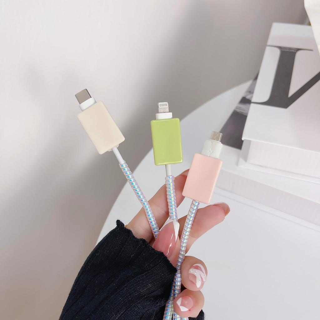 3D Cartoon Bite-Proof Cable Cover for Apple, Huawei, OPPO, Vivo