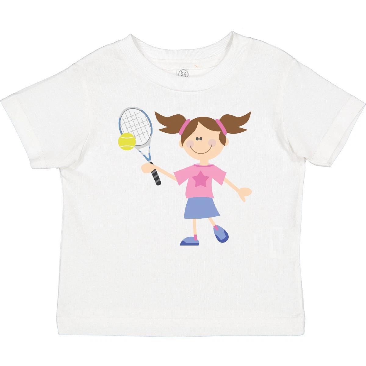 Inktastic Tennis Girl Baby T-Shirt Sports Ball Racquet Girls Kids Cute Future 110