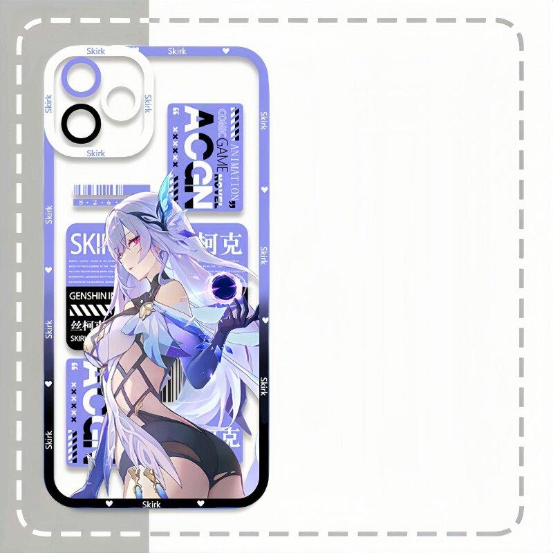 Genshin Impact Skirk Handyhülle Für Xiaomi Redmi Note 14 13 12 11 Pro Plus 11S 12S 10 10S Turbo 4 POCO X6 X7 Pro 14C 13C Hülle