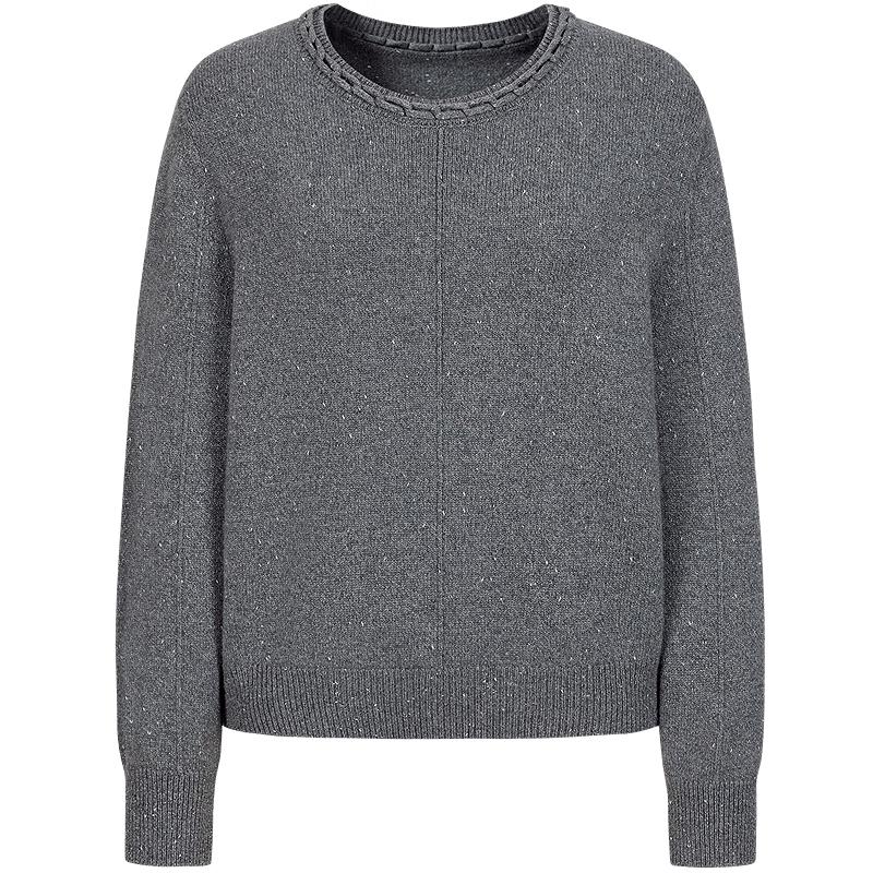 

ДЖУЗИ Аннаку Сверкающий трикотажный пуловер S