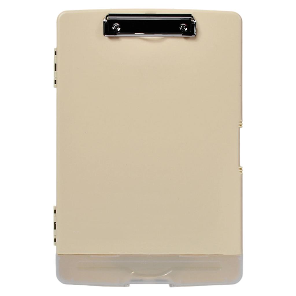 Portable Nursing Clipboard Writing Board File Organiser with Clipboard Pen Case Document Storage Case For Office School