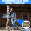 Women Western Belt Engraved Bull Metal Buckle Pants Belt Unisex Cowgirl Belt