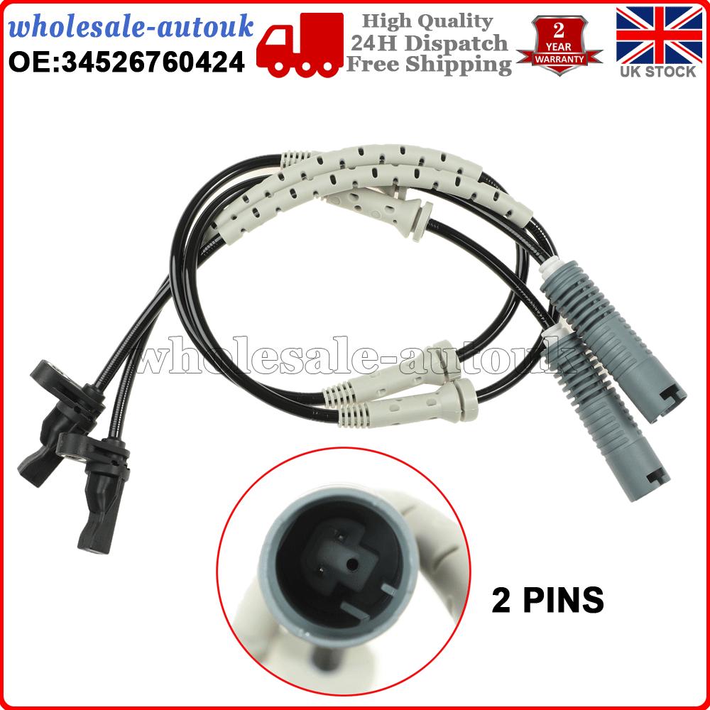 2x Front Wheel ABS Speed Sensor For Bmw 1&3 Series E81 E90 E91 05~14 34526760424