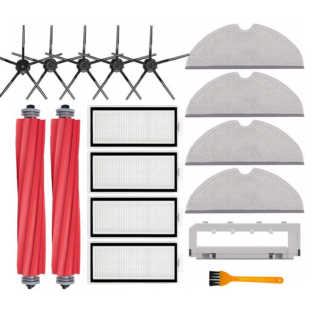 Hauptseitenbürste HEPA-Filter für Xiaomi Roborock Q7 Max / Max+ / T8 Staubsauger Ersatzteile Abdeckung Mopp Lappen
