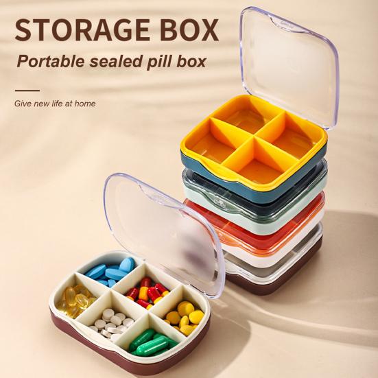 

4/6 сетка для таблеток, дизайн отсека, влагостойкий, хорошая герметичность, пылезащитный портативный дорожный органайзер для планшета, ежедневное использование