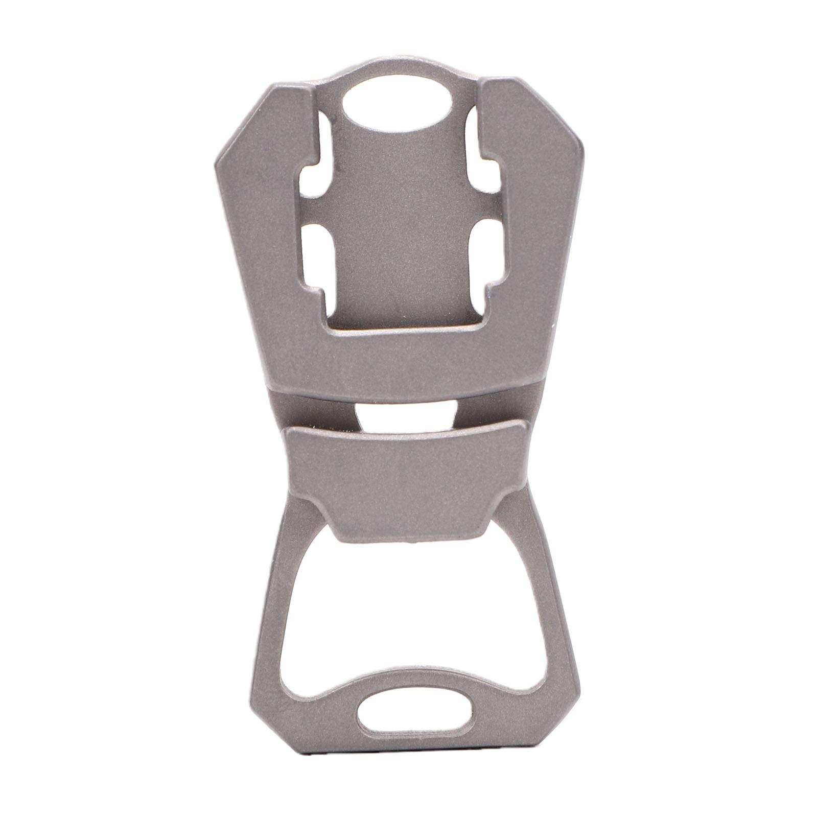 

Многофункциональная открывалка для бутылок из титанового сплава, портативная, плоская, ручная, для консервных банок, с брелоком, для кухни, уличного кемпинга, пикника