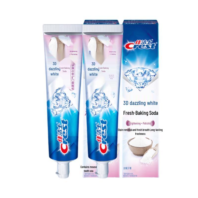 Crest 3D White Fresh Baking Soda Whitening Toothpaste